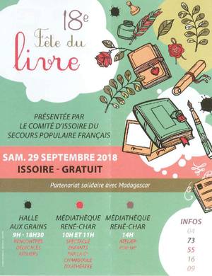 Fête du livre à Issoire, 29 septembre 2018
