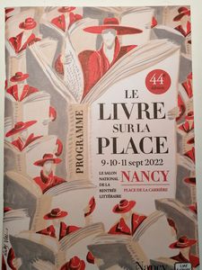 Salon du livre les 9, 10 et 11 septembre à Nancy
